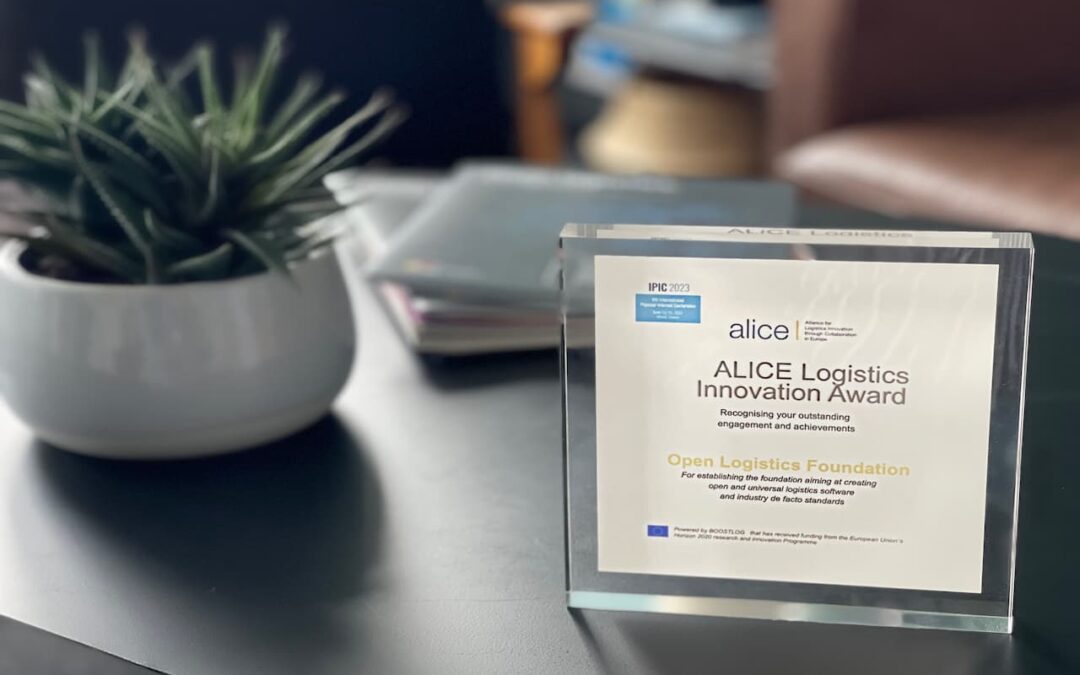 The Open Logistics Foundation receives ALICE Logistics Innovation Award