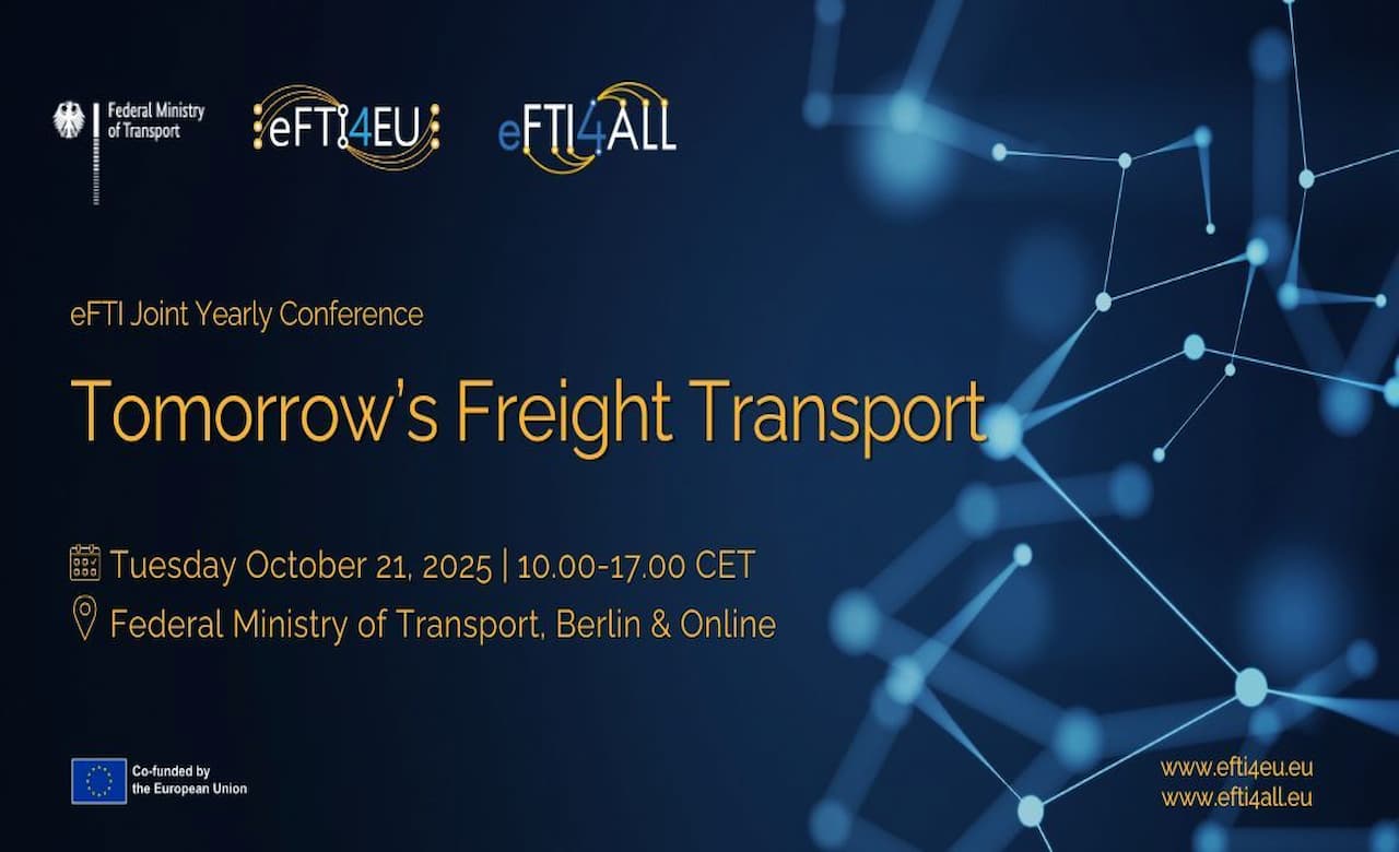event visual for the eFTI4EU and eFTI4ALL Conference