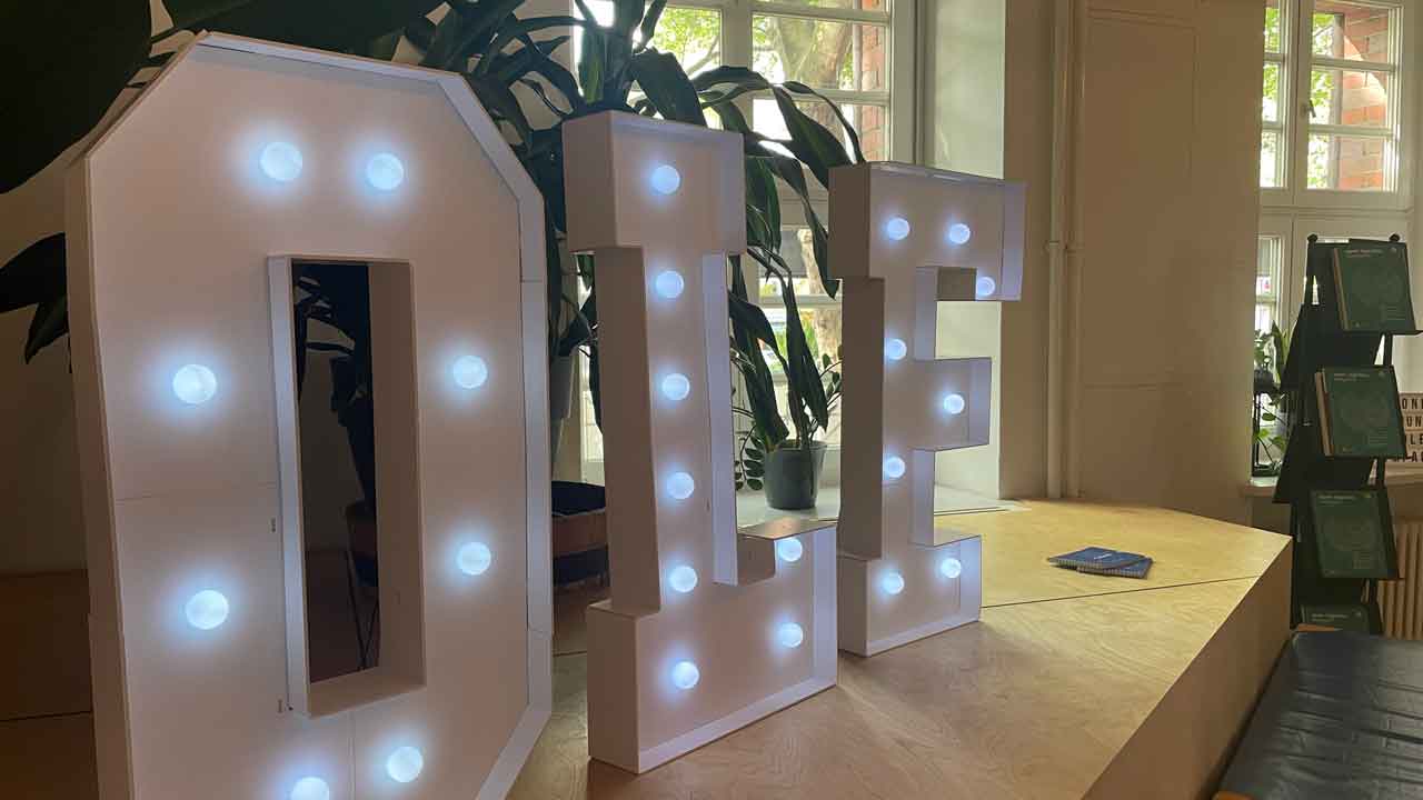 illuminated OLF letters