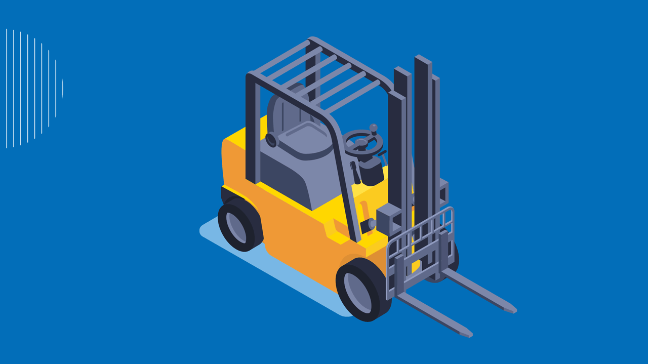 Illustration of fork lifter